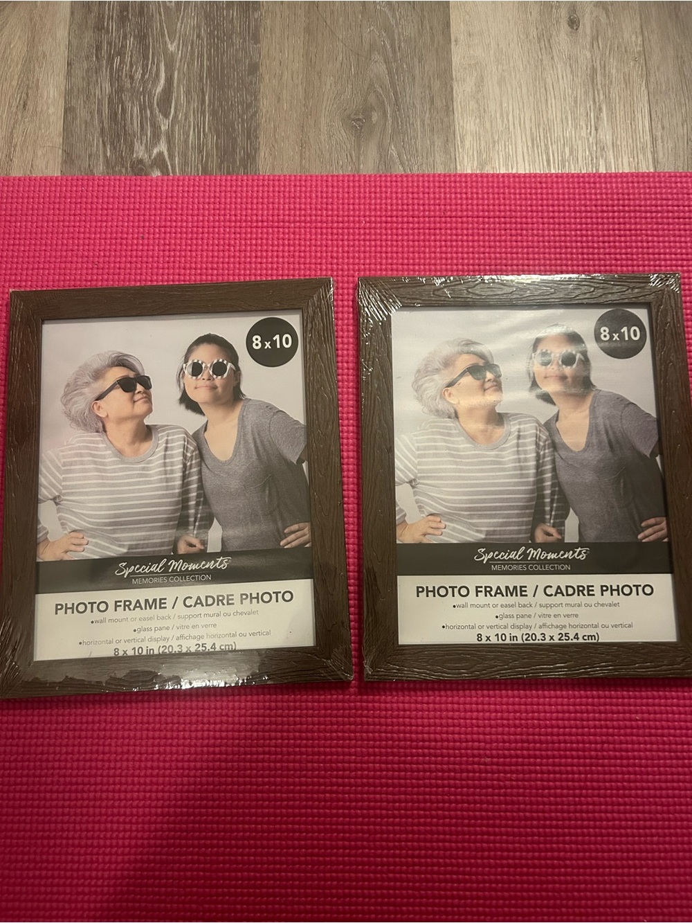 2pc 8x10 Brown Photo Frame